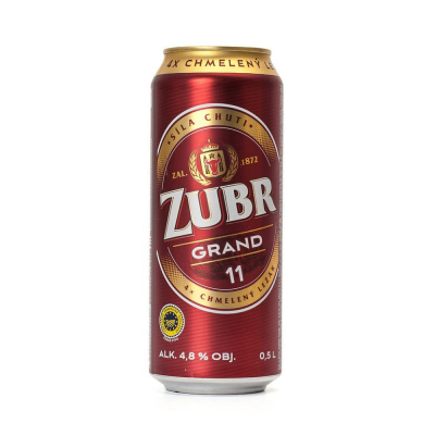 Изображение товара Пиво светлое фильтрованное Zubr Grand, банка 0.5 л Изображение товара Пиво светлое фильтрованное Zubr Grand, банка 0.5 л