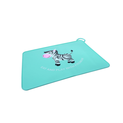 Изображение товара Коврик сервировочный Fissman Зебра из силикона 42х30 см голубой