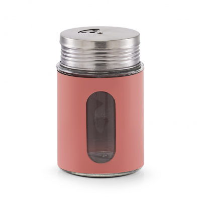 Изображение товара Емкость для специй Zeller коралл 7х11,5 см стекло металл яркая для кухни