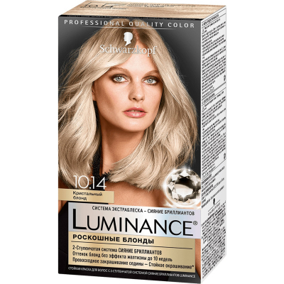 Изображение товара Краска для волос Schwarzkopf Luminance Color 10.14 Кристальный блонд