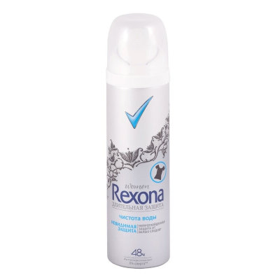 Изображение товара Rexona Дезодорант-антиперспирант Чистая вода 150 мл надежная защита и свежесть Изображение товара Rexona Дезодорант-антиперспирант Чистая вода 150 мл надежная защита и свежесть