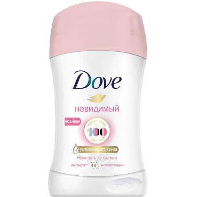 Изображение товара Антиперспирант DOVE невидимый Нежность лепестков 40мл