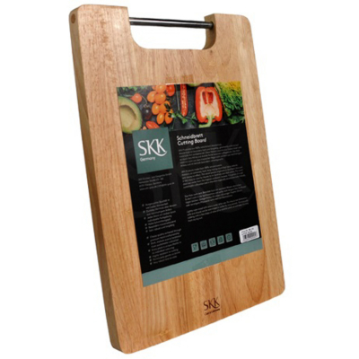 Изображение товара Доска разделочная светлая с металлической ручкой 38x25.5x2 см Skk