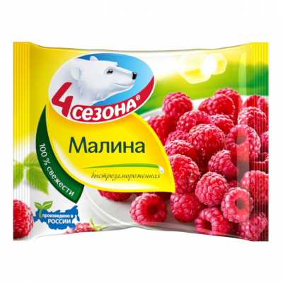 Изображение товара Малина 4 Сезона замороженная 300 г - Вкус ягод на протяжении всего года Изображение товара Малина 4 Сезона замороженная 300 г - Вкус ягод на протяжении всего года