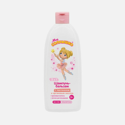 Изображение товара Детский шампунь-бальзам Аванта Трейдинг для девочек 400 мл гипоаллергенный с пантенолом
