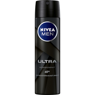 Изображение товара Антиперспирант Nivea Men Ultra 150 мл, 48 часов защиты Изображение товара Антиперспирант Nivea Men Ultra 150 мл, 48 часов защиты