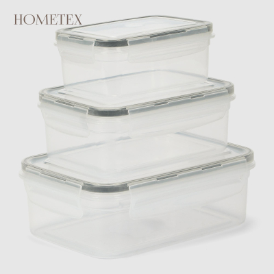 Изображение товара Набор контейнеров Hometex elit medium из 3 штук для хранения продуктов и вещей