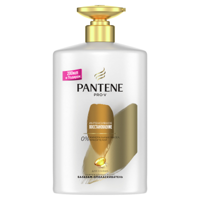 Изображение товара Бальзам-ополаскиватель Pantene Pro-V Интенсивное восстановление 900 мл Изображение товара Бальзам-ополаскиватель Pantene Pro-V Интенсивное восстановление 900 мл