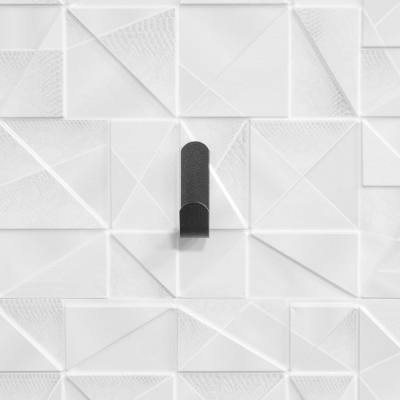 Изображение товара Набор крючков Format для ванной комнаты 5 штук черный сталь