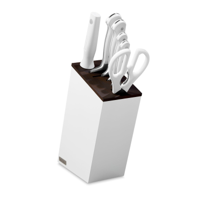 Изображение товара Набор кухонных ножей Wuesthof White Classic 7 предметов с подставкой Изображение товара Набор кухонных ножей Wuesthof White Classic 7 предметов с подставкой