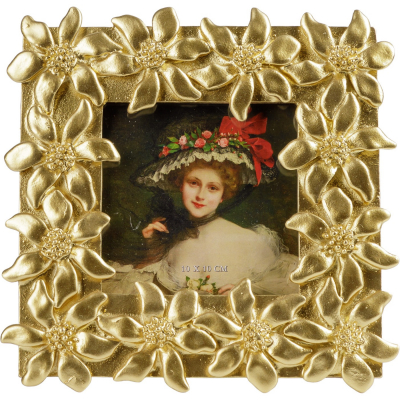 Изображение товара Фоторамка 10х10 Glasar настольная золотая 19х2х19 см