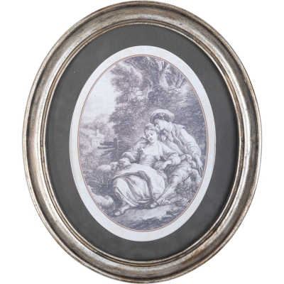 Изображение товара Настенное панно Glasar овальное 25х3х29 см под старину