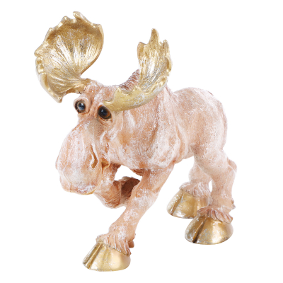 Изображение товара Фигура Лось из полистоуна 38х31 см для новогоднего декора