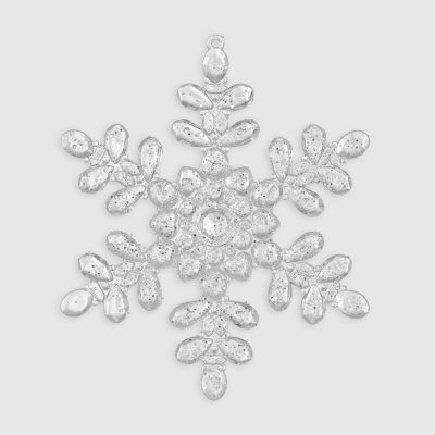 Изображение товара Подвеска Due Esse Christmas снежинка 13 см для елки и декора
