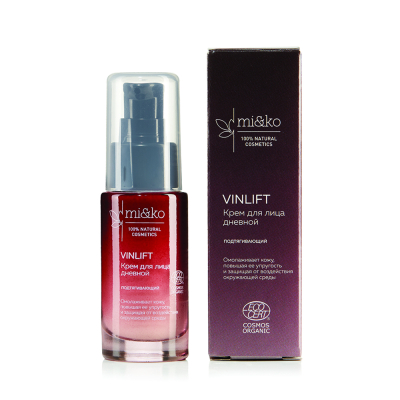Изображение товара Дневной крем для лица Mi&ko VinLift 30 мл натуральный увлажняющий уход