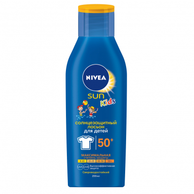 Изображение товара Детский солнцезащитный лосьон Nivea Sun SPF 50+ 200 мл для нежной кожи малышей