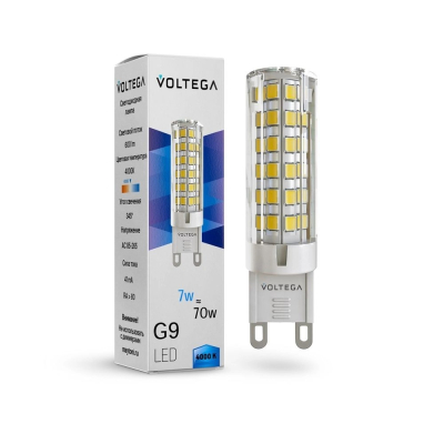 Изображение товара Светодиодная лампа Voltega Simple Capsule 7W G9 4000K энергоэффективная