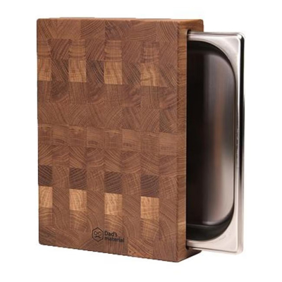 Изображение товара Доска разделочная Dad's material с выдвижным контейнером 38x30 см дерево Россия