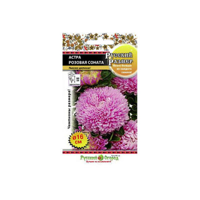 Изображение товара Цветы астра Русский огород розовая соната