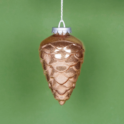 Изображение товара Шишка Bigdecor 25 см шампань лакированная