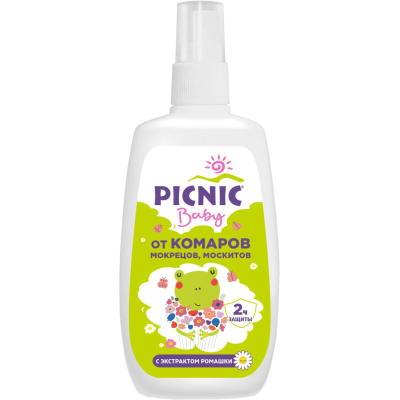 Изображение товара Средство Picnic Baby инсектицидное спрей 120 мл для защиты от комаров Изображение товара Средство Picnic Baby инсектицидное спрей 120 мл для защиты от комаров