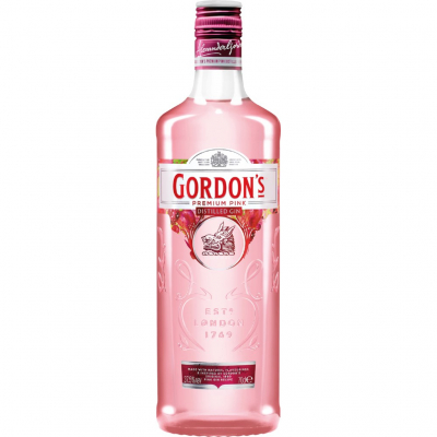 Изображение товара Джин Gordon`s Pink Spirit Drink 37,5%, 0.7 л Изображение товара Джин Gordon`s Pink Spirit Drink 37,5%, 0.7 л