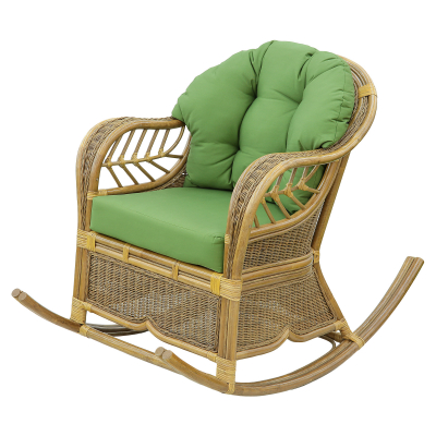 Кресло-качалка Rattan grand brown с подушкой (1002442046) купить в Москве  по цене 13990 руб. в интернет-магазине Твой Дом
