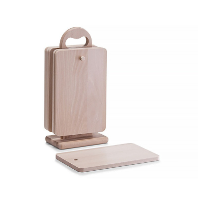 Изображение товара Набор разделочных досок Zeller из дерева на подставке, 6 шт Изображение товара Набор разделочных досок Zeller из дерева на подставке, 6 шт