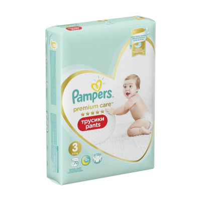 Изображение товара Подгузники-трусики Pampers Premium Care 6-11 кг 70 шт Изображение товара Подгузники-трусики Pampers Premium Care 6-11 кг 70 шт