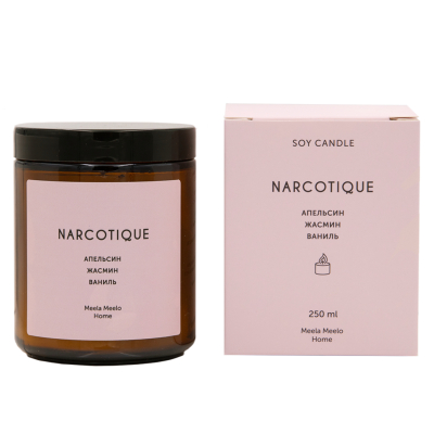 Изображение товара Свеча Meela Meelo Home narcotique 250 мл с ароматами апельсина жасмина и ванили