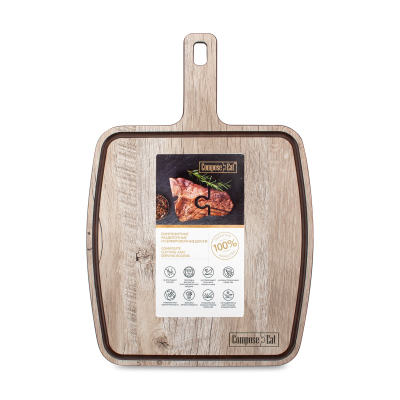 Изображение товара Доска с ручкой ComposeEat дуб светлый 36х25 см для кухни