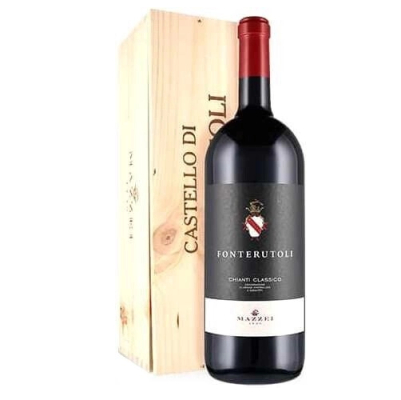 Изображение товара Красное сухое вино Fonterutoli Chianti Classico DOCG 2020 3л в деревяной коробке Изображение товара Красное сухое вино Fonterutoli Chianti Classico DOCG 2020 3л в деревяной коробке