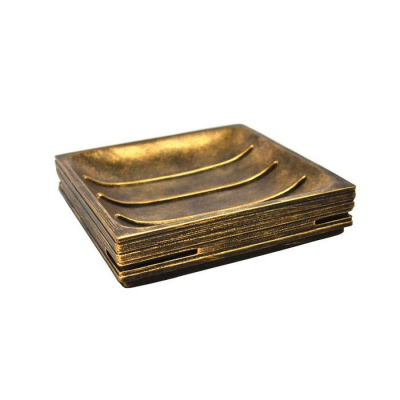 Изображение товара Мыльница Ridder Brick Antik Бронзовая для ванной из полирезина Изображение товара Мыльница Ridder Brick Antik Бронзовая для ванной из полирезина