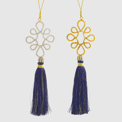 Изображение товара Подвеска на елку Edg синяя 21 см для новогоднего украшения