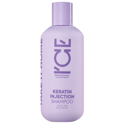 Изображение товара Кератиновый шампунь Natura Siberica для поврежденных волос Keratin Injection ICE 250 мл