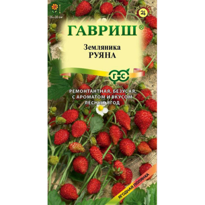 Изображение товара Земляника Гавриш Руяна ремонтантная безусая 0,03 г Изображение товара Земляника Гавриш Руяна ремонтантная безусая 0,03 г