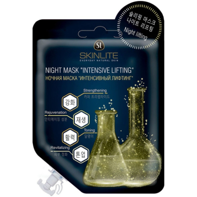 Изображение товара Маска Skinlite интенсивный лифтинг ночная для лица и шеи 1 шт. Изображение товара Маска Skinlite интенсивный лифтинг ночная для лица и шеи 1 шт.