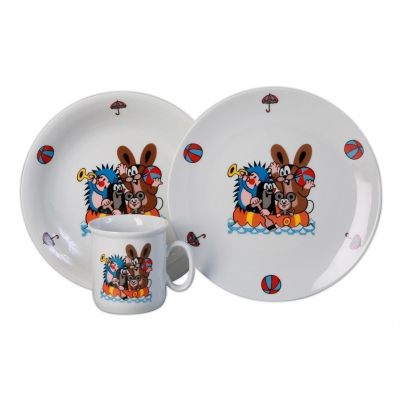 Изображение товара Детский набор посуды Thun 1794 Cairo Крот и друзья 3 предмета