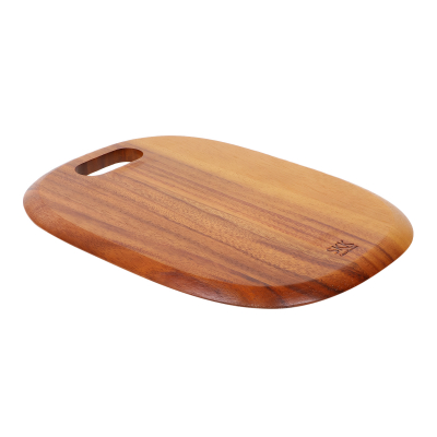 Изображение товара Доска разделочная SKK овальная темная 36х26х1 см из каучукового дерева