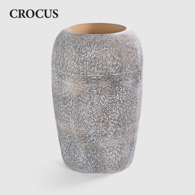 Изображение товара Напольная ваза Crocus коричнево-бежев. 42x42x65 см