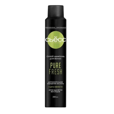 Изображение товара Сухой шампунь Сьёсс Pure Fresh 200 мл Изображение товара Сухой шампунь Сьёсс Pure Fresh 200 мл