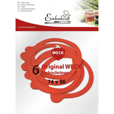 Изображение товара Набор резиновых прокладок Einkochwelt 6 шт 74х86