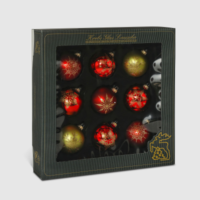 Изображение товара Набор новогодних игрушек Krebs int KGL50743 9 шт праздничные шары для елки