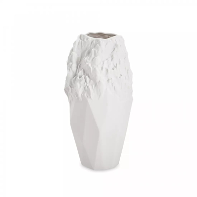 Изображение товара Ваза для цветов Home and Style Gloria белая матовая 25,5 см