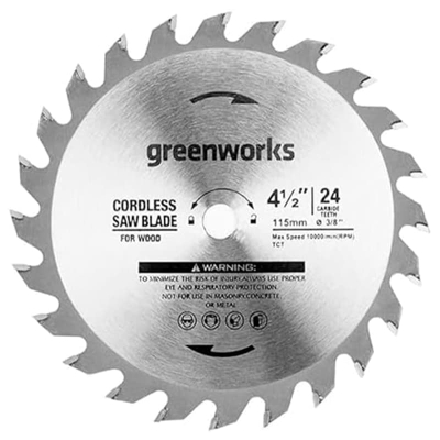 Изображение товара Диск пильный по дереву Greenworks 120x9,5 мм, 24 зуба, совместим с G24MCS