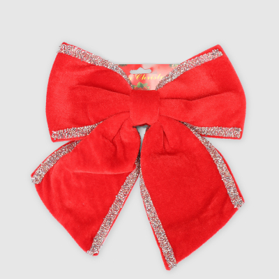 Изображение товара Бант декоративное украшение для ёлки Yiwu E-commerce красный 28х28 см