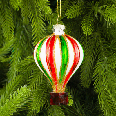 Изображение товара Шар стеклянный новогодний Yancheng Shiny воздушный шар 6х6х8,5 см