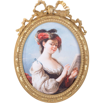 Изображение товара Картина Glasar дама в шляпе 26х3х35 см