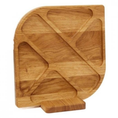 Изображение товара Менажница Nevidana's Home Парино 28x28 см из дуба для сервировки закусок