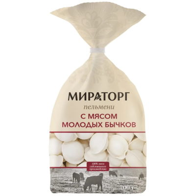 Изображение товара Пельмени Мираторг с мясом молодых бычков, 700 г Изображение товара Пельмени Мираторг с мясом молодых бычков, 700 г